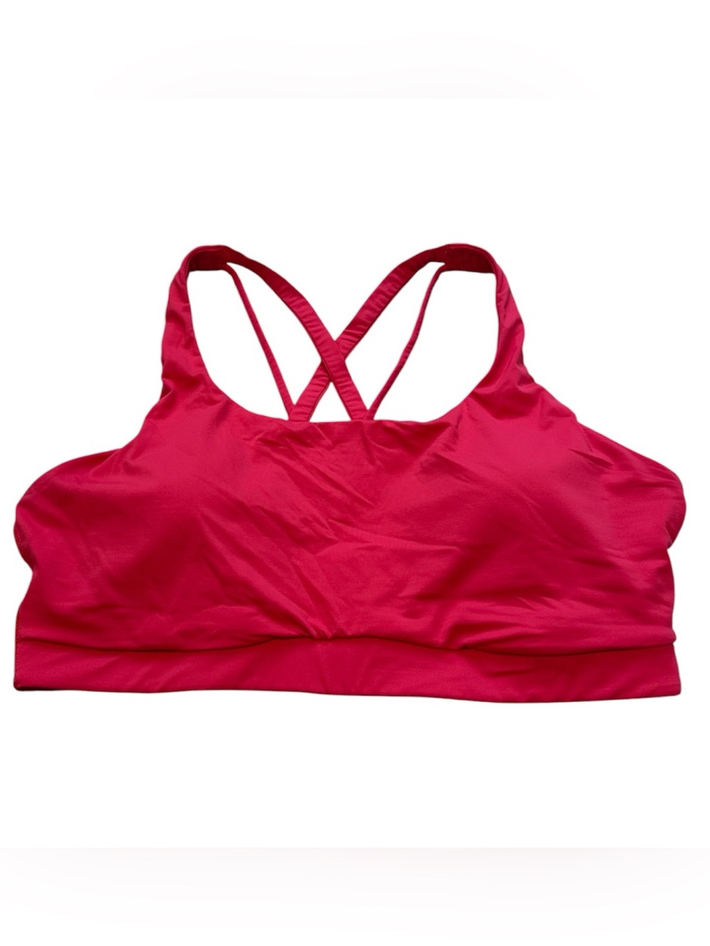 Lululemon Energy Sports Bra Size Large Red Glove B-D Cups Evolve Rare
